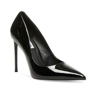 Black Steve Madden Vala Patent Pumps - Size 7.5